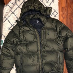 NWOT Polo Ralph Lauren Removable Hood Down Puffer
